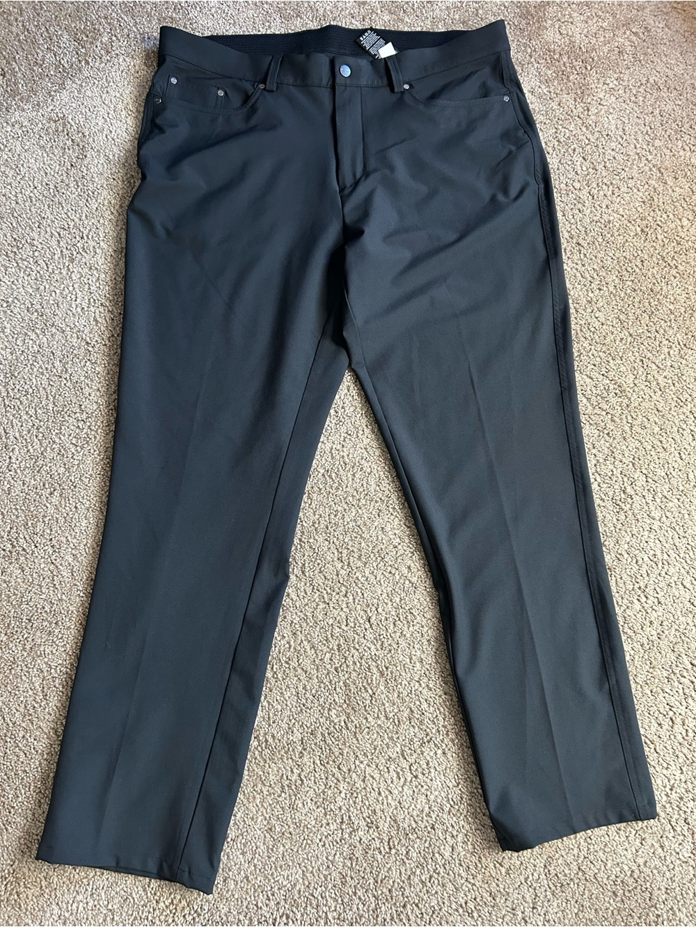 Greg Norman Men’s Black Performance Golf Pants 36x30 Stretch
